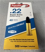 (500) Rnds .22LR, Águila Super Extra