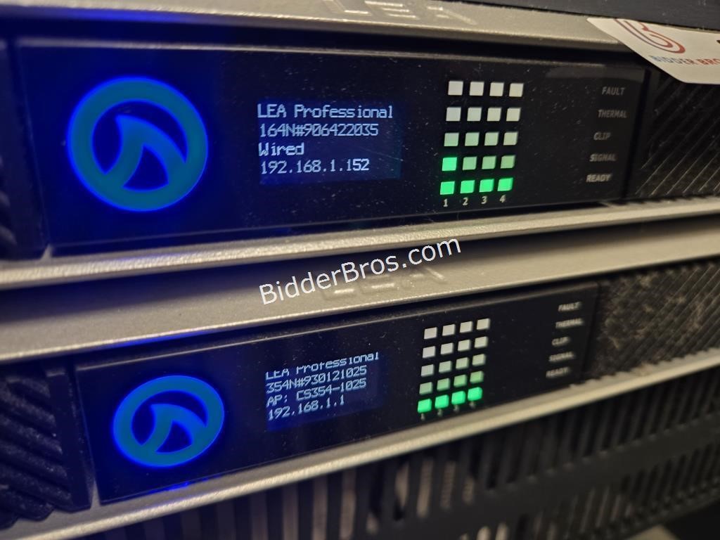 AUDIO: 2x Lea Pro Connect Series 354 Amplifiers