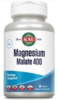 New (lot of 3) KAL Magnesium Malate 400mg,