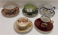 CUPS & SAUCERS - QTY 5 - MADE IN JAPAN