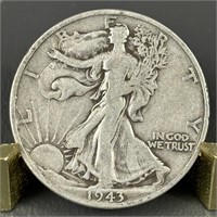 1943-S Walking Liberty Silver (90%) Half Dollar