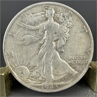 1943-S Walking Liberty Silver (90%) Half Dollar