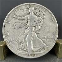 1944-S Walking Liberty Silver (90%) Half Dollar