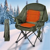NgAnoh XL Heated Camping Chair with Cup Holder