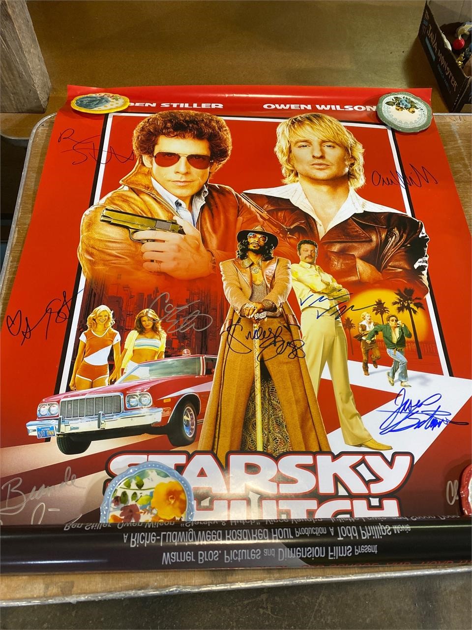 Star sky & Hutch autographed poster, 28 x 36”