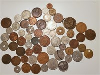 Foreign Coins, England, Mexico,