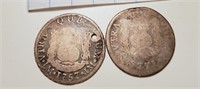 Mexico 1757 2 Reales Coins (2)