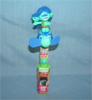 Trolls candy containers and fan toy from the movie