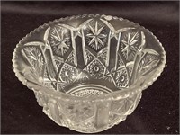 Early American Pressed Glass Sawtooth Rim
