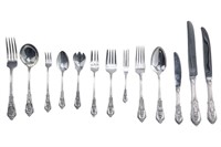 WALLACE ROSEPOINT SILVER FLATWARE SERVICE, 4353g