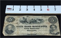 State Bank of Minnesota $5.00 Note