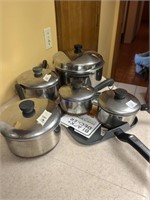 Revere ware pots and pans and griddle