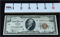 1929 Federal Reserve Bank Chicago $10.00 Note