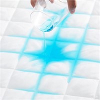 WF6516  Waterproof Mattress Pad White, size Queen