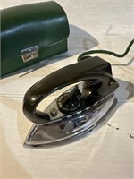 Vintage Electric Travel Iron in Vase Small 5”