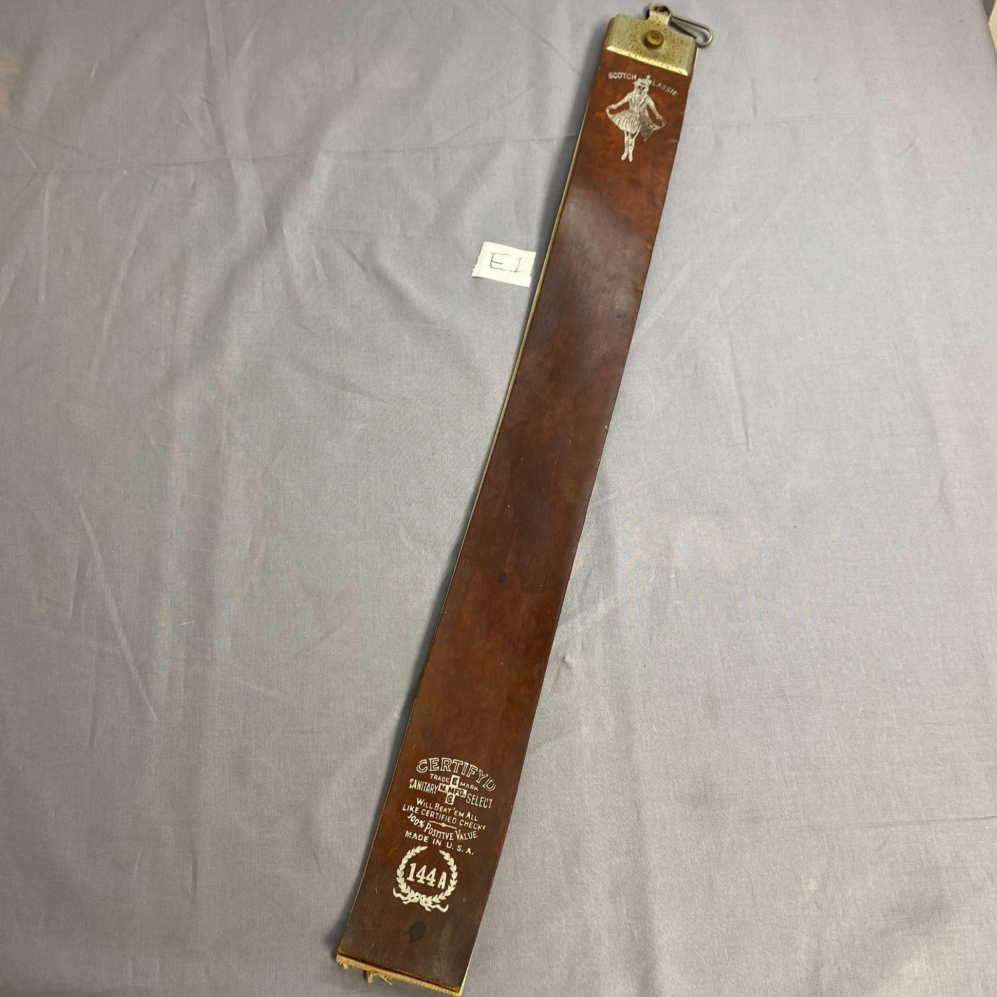 Antique Leather Scotch Lassie Straight Razor Strop