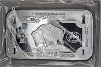 1 oz Bison Design Silver Bar