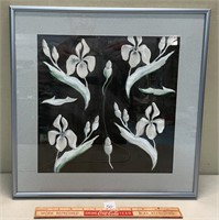 NEAT FRAMED PASTEL WALL HANGING
