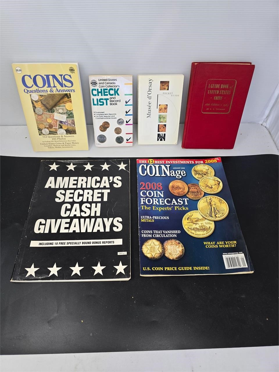 Coin book & magazine lot