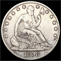 1858-O Seated Liberty Half Dollar ABOUT