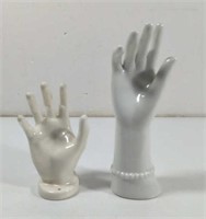 Decorative Ceramic Hand Jewelry Holders