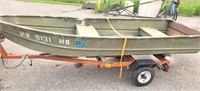 Homemade Aluminum Boat - 12' Long