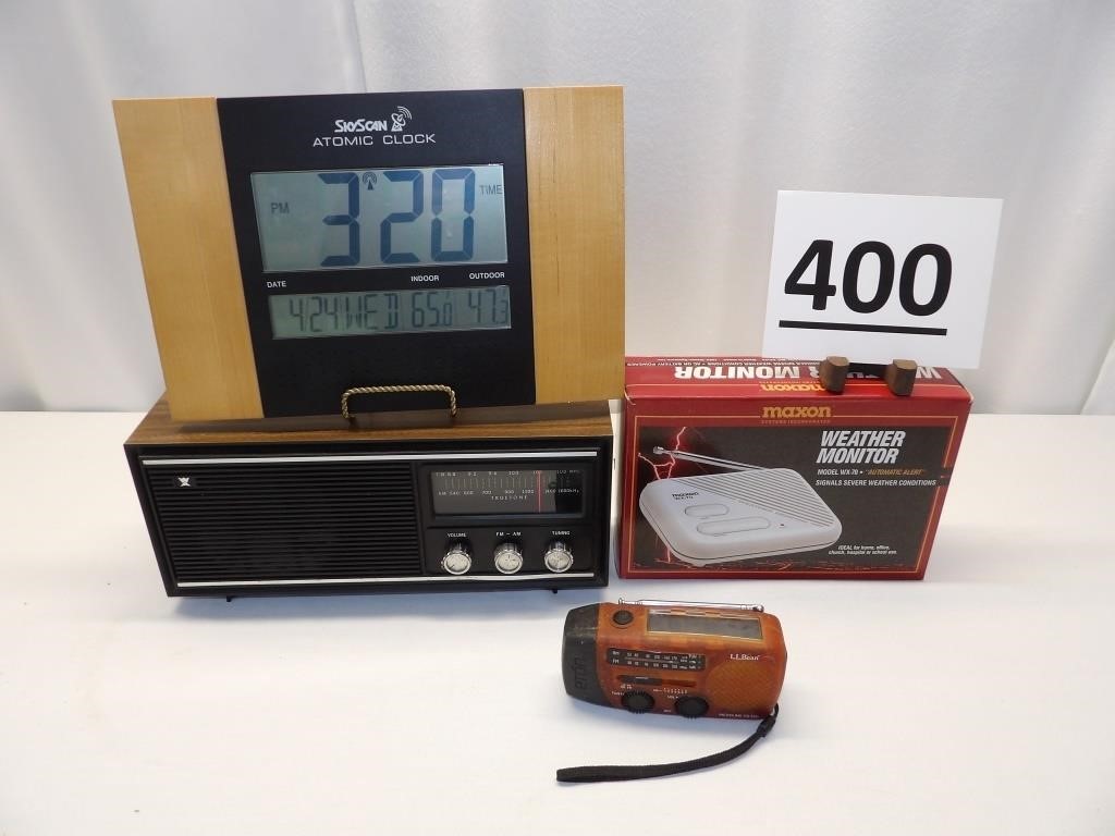Weather Monitor, Radio, Atomic Clock