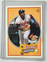 1991 Hank Aaron Baseball Heroes Rookie Card