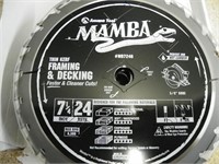 Ten Mamba 7.25"x5/8"x24t wood cutting saw blades