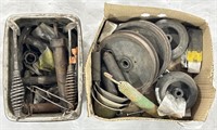 (M) Lot: Metal Springs, Welder Chipping Hammers,