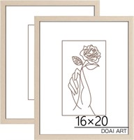 16x20 Oak Poster Frame 2 Pack  Wall Mount