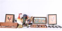 Rooster Decor, Figurines, Pictures, Wall Hanger