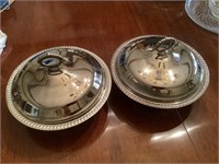 2 silver plated serving bowls