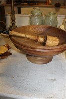 WOODEN FRUIT BOWL