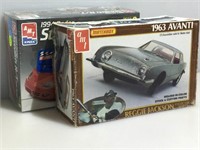 Sealed AMT model car kit and open box Reggie