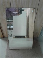 Beveled glass mirror, and frames