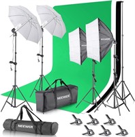 NEEWER Photography Lighting kit with Backdrops, 8