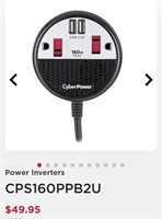 CyberPower 160 Power Inverter (CPS160PPB2U)