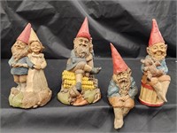4 Tom Clark Gnomes: Ty, Promenade, Bailey and
