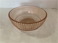 Pink Depression Small Serving Bowl