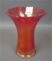 Imperial Red Stretch Interior Panels Squatty Vase
