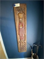 Wooden Carved King Wall Plaque 12" x 58-1/2"