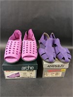 Two Purple Sandals Size 7.5 & 8