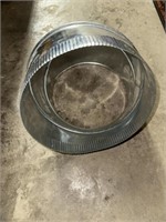 LARGE GALVANIZED STOVE PIECE