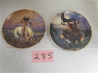 Pair of Native American Collector Plates