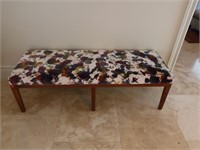 Colorful Upholstered Entry Bench