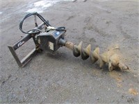Skid Steer Quick Attach Hyd 12" Post Hole Auger