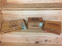 Wood Cigar Box w/ Clip--Times 3