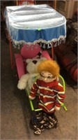RICK SHAW BATTERY OP DOLL W/ BUGGY & CHARGER,