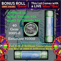 1-5 FREE BU Nickel rolls with win of this 2005-p O